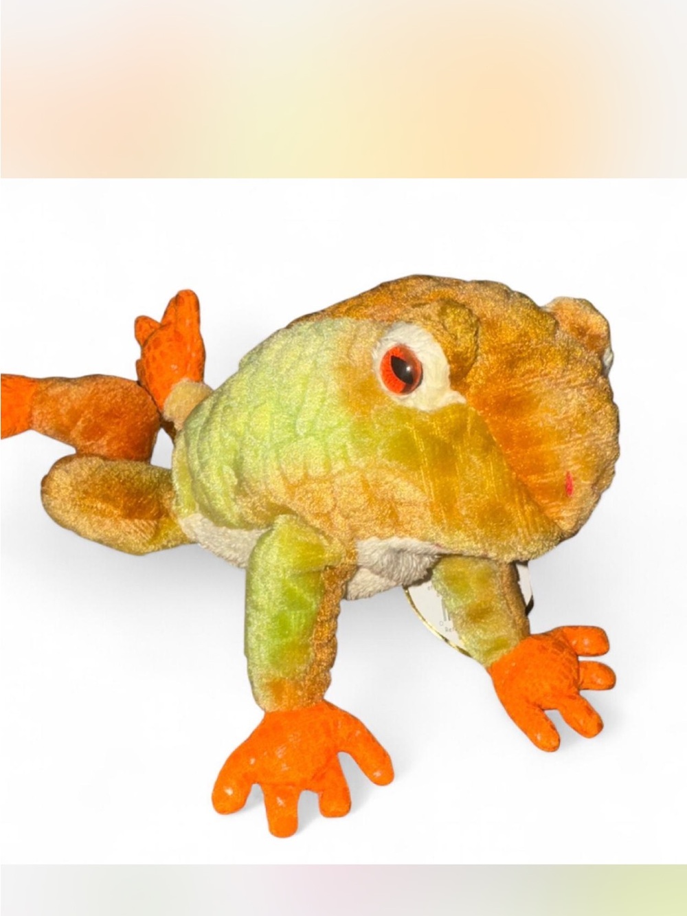 Ty Beanie Baby Prince Plush Frog Multicolored. New